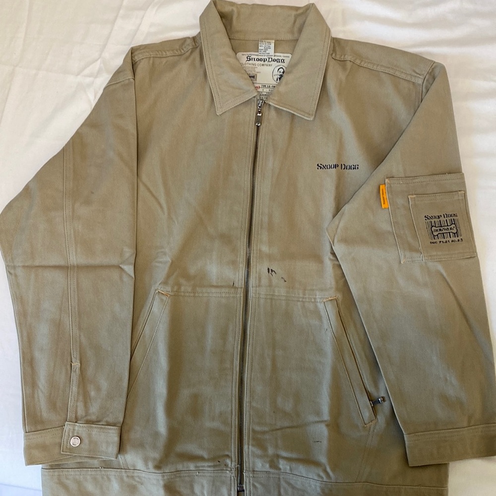 Vintage 03 Snoop Dogg Full Khaki Jacket Doggystyle
